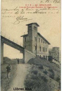 ATV 162 Barcelona  Línea del Funicular  Apeadero del Observatorio  firmada 7-12-1906, 18 €