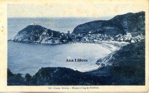 Tossa Costa Brava  Platja y cap de Tossa nº 101 ed. L Roisin fot Barcelona principios siglo XX , 15 € 
