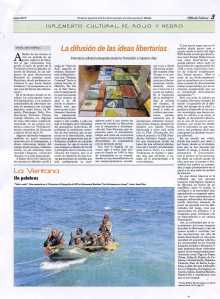 La difusión de las ideas libertarias (ediciones) articulo publicado en Rojo y Negro nº 286 enero 2015 CGT