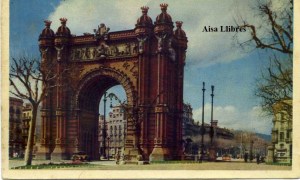 Barcelona 11 Arco del Triunfo Ed Heliotipia artística española Madrid Manen fotocolor con ventanilla años 60? 3 € 