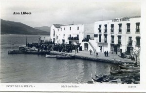 Port de la Selva  Moll de Bailen  ed. Llensa Guillera Barcelona amb ventanilla anys 20?  18 € 