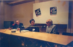 octubre de 1993 presentació llibre de Abel Paz Abel Paz, Manel Aisa y Jacobo Maguid Jornadas de anarquismo internacional 