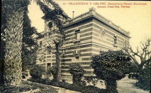 Villanueva y Geltrú Biblioteca Museo Balaguer Anexo Casa Sta Teresa Ed. Fototipia Thoma Barcelona principios siglo XX  10 € 