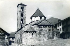 Santa María de Taüll (Pirineu Català Església románica S XII. Ed. Postal fotográfica Blanc i negre anys 60? 16 € 