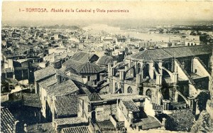 Tortosa nº 1 Absíde de la Catedral y Vista panorámica. Ed. Fototipia Thomas Barcelona nº5981, s/f (años 30?), 11 € 