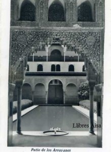 (Granada) Patio de los Arrayanes con ventanilla blanco y negro años 40?  5 € 