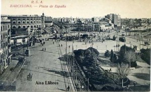 Barcelona Plaza de España.  RSA (Rovira SA) 1232/43 s/f (principios siglo XX) 18 € 