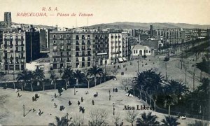 Barcelona  Plaza de Tetuán. RSA (Rovira SA) 1232/21 s7f (principios siglo XX) 20 € 