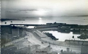 Vigo 1 Puesta de Sol sobre el Berbes.Ediciones Lujo Zaragoza s/f años 50? 10 €