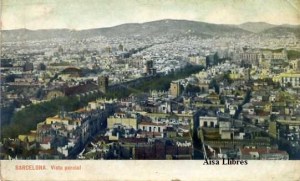 Barcelona Vista Parcial  Autocromo Thomas Barcelona  nº 1042 s/f color años 20? Algo deslucida 9 € 