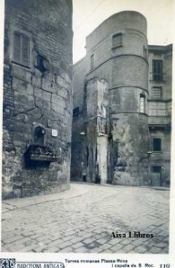 Barcelona Antiga  Torres romanas Plaza Nova i Capella de S Roc nº 119 Ricart 12 €