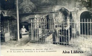 Boulou. Etablissement thermal du Boulou (Pyr. Or) 29 La Mise en Bouteille à la Scruce Clémentine principios siglo XX 20 € 