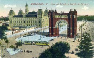 l Barcelona nº 16 Arco del Triunfo y Palacio de Justicia ed. Jorge Venini Barcelona serie standard s/f principios siglo XX 20 