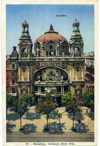 Postal Barcelona 16 Coliseum (Gran Vía) ed. HAE color s/d. años 40? 12 € 