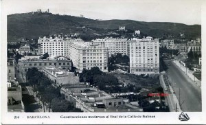 Barcelona 210 Construcciones moderna al final de la calle de Balmes. Ed, Oriol s/f (1929?) 16 € 