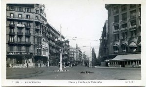 Barcelona nº 236 Plaza y Rambla de Cataluña  (JVB ) s/d 1929? 18 € 