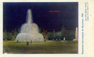 exposición Internacional de Barcelona 1929 las tres plazas escalonadas en el aspecto 2º  Dibujo (canto izquierdo algo desfigurado) Hueco grabado colo DEO París 134 Barcelona s/f 1929 8 € 