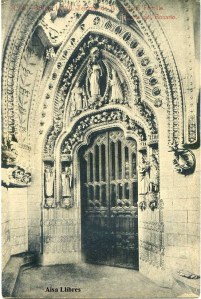 Barcelona nº 12 Templo de la Sagrada Familia Puerta del Rosario. Ed. Herederos de Plá. J Thomas Barcelona s/f principios siglo XX, 22 €