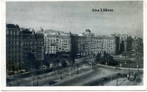 Barcelona 11 Plaza de Calvo Sotelo Vista General ediciones Pablo Dümmatzen Barcelona s/f años 50? Blanco y negro con ventanilla  7 € 