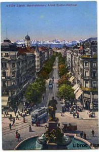 Zurich B5734 Bahnhofstrasse, Alfred Escher Denkmal  15 €