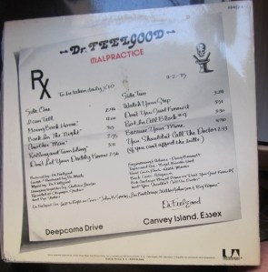 Dr. Feelgood Malpractice   20 € dorso