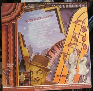 Ain't Misbehavin'  The New Fats Waller Musical Show  (doble LP) New York 1978  25 €  dorso